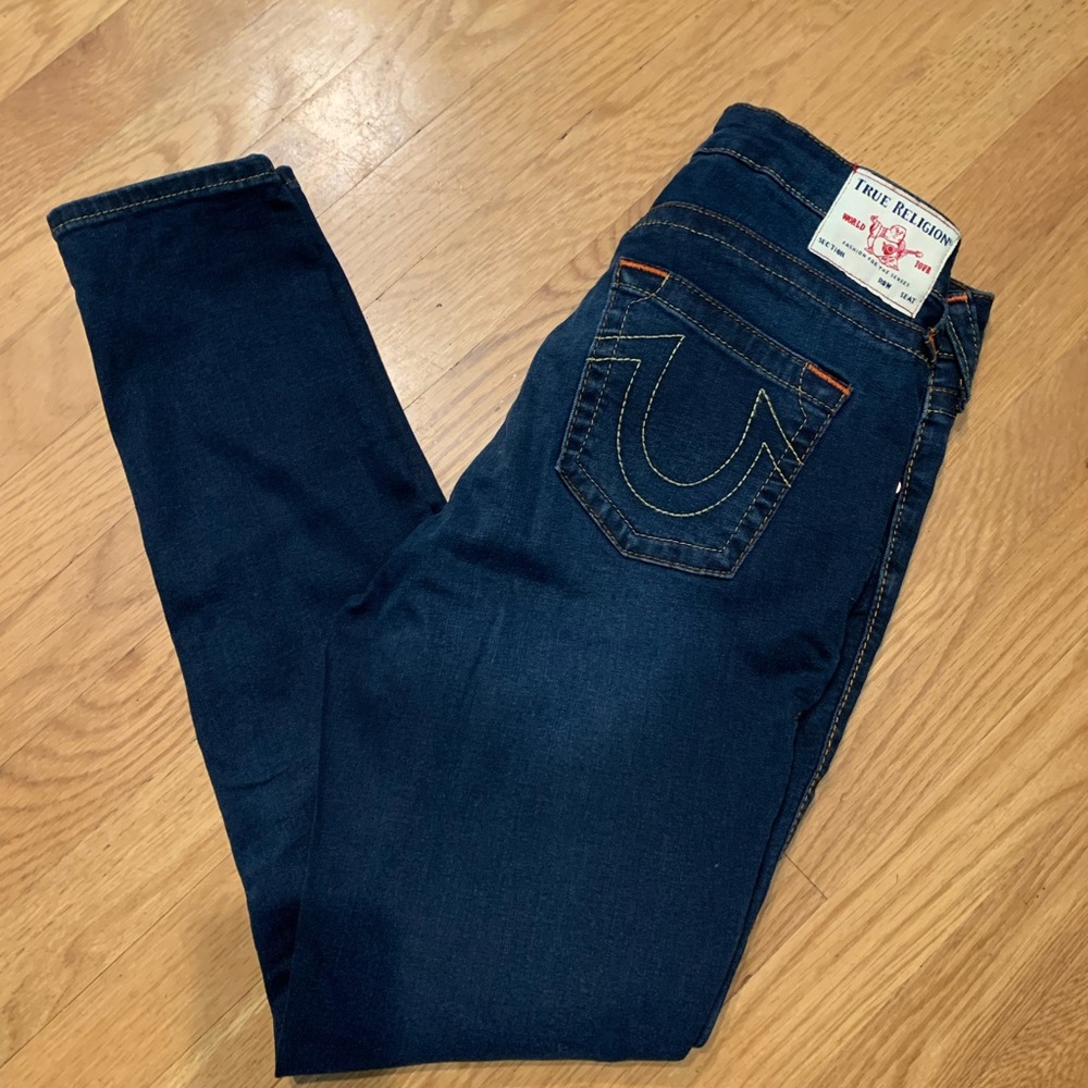 True Religion Dark Blue Skinny Jeans